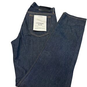 FRAME L'Homme Mens Jeans Mid Rise Slim Fit Dark Wash Size 30 NWT